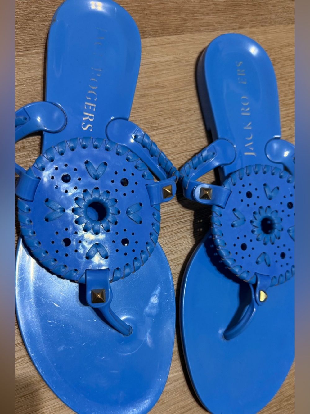 Women's blue sandals